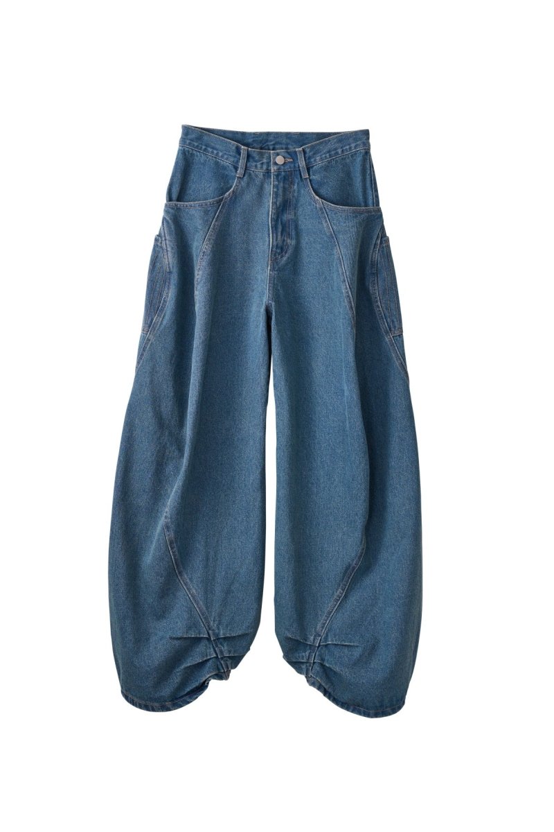 tuck design denim pants/denimblue | KNUTH MARF