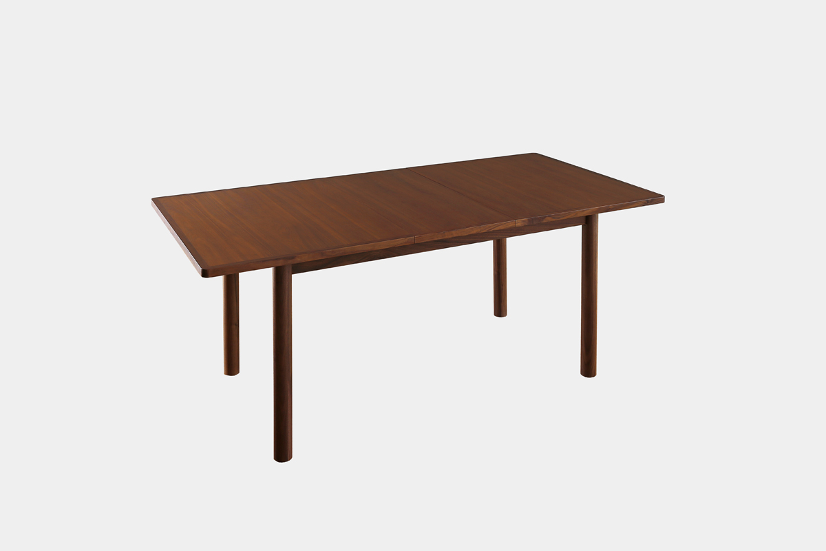 オープ 伸長式ダイニングテーブル WALNUT(W140～180/W160〜200×D85