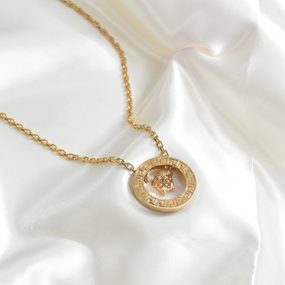 楽天市場】ヴェルサーチ ネックレス グレカ リング メデューサ