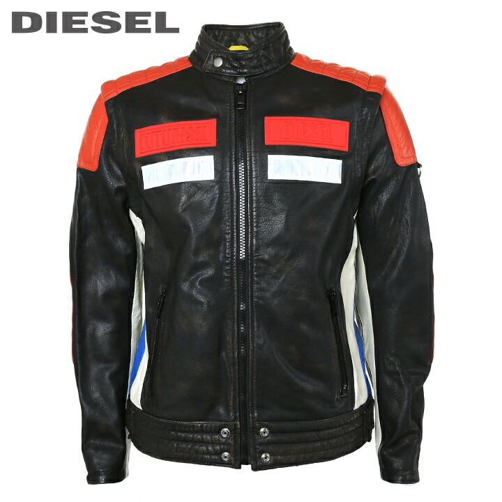 楽天市場】□DIESEL ディーゼル メンズ□牛革 本革 反射材装飾