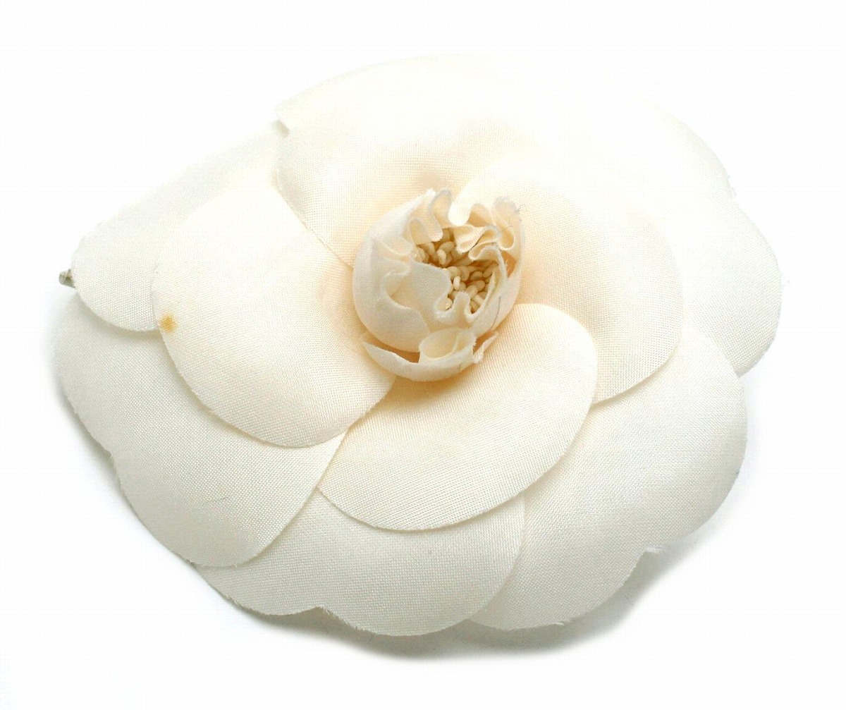 楽天市場】CHANEL シャネル カメリア コサージュ ピンブローチ オフ