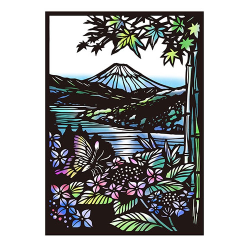 楽天市場】トラストプリンティング 切り絵キット 富士を望む/Mt.fuji