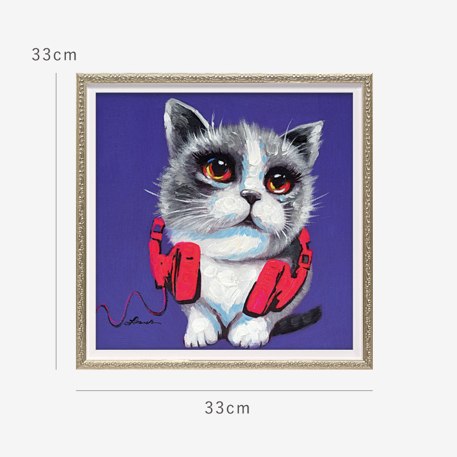 楽天市場】アートパネル 猫 アートフレーム 油絵 アート 絵 インテリア