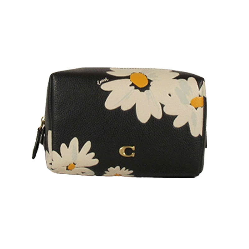 楽天市場】COACH コーチ Floral Printed Leather Essential Cosmetic