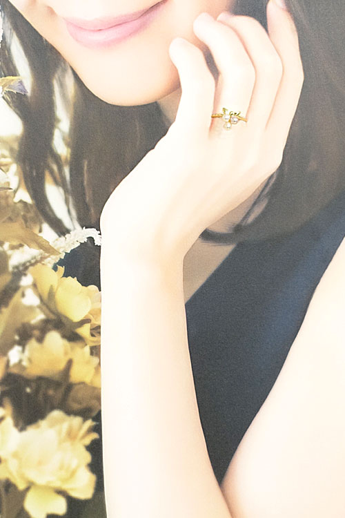 楽天市場】ミキモト 淡水パール リング 3.8mm K18YG リボン ブランド