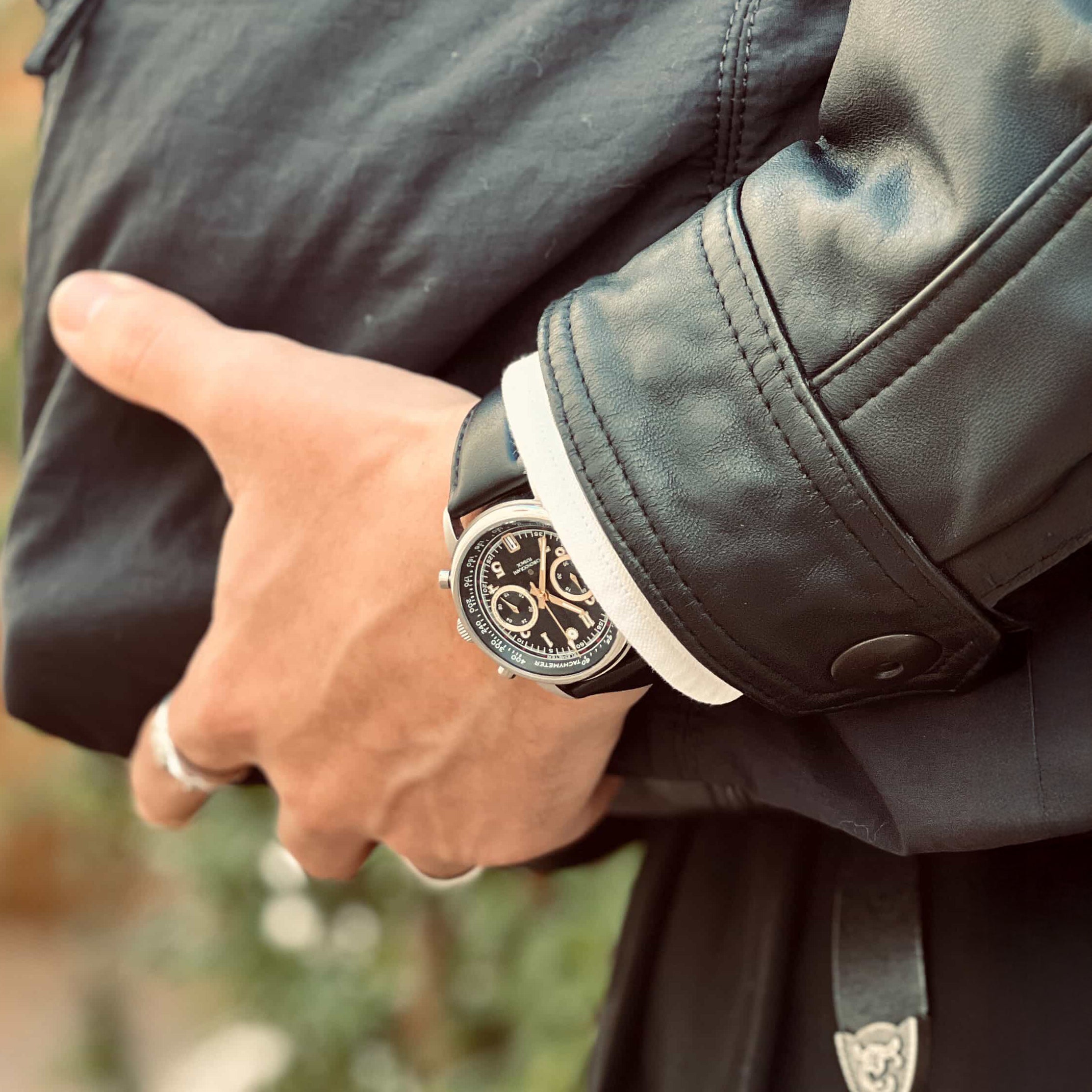 Tenji Chronograph – 38mm Seiko VK64 Mecha-Quartz | Wancher Watch