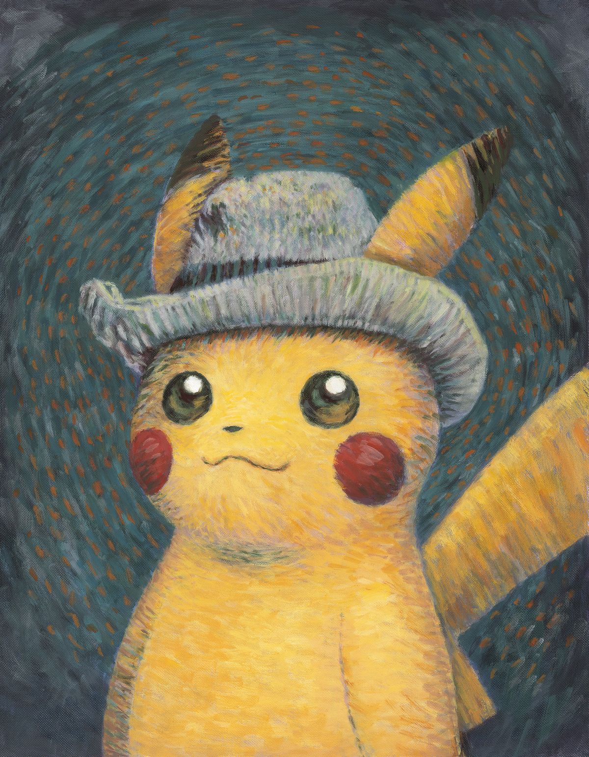 ゴッホの自画像に触発されたピカチュウ。「ポケモン」とオランダの