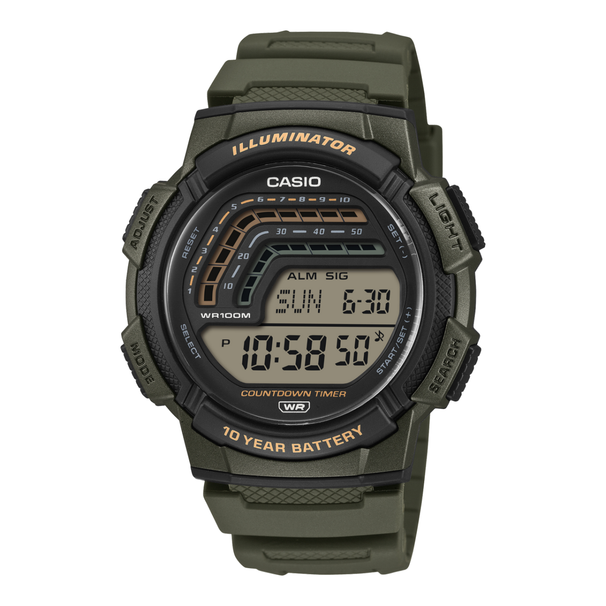 WS1800-3AV | CASIO Black | CASIO