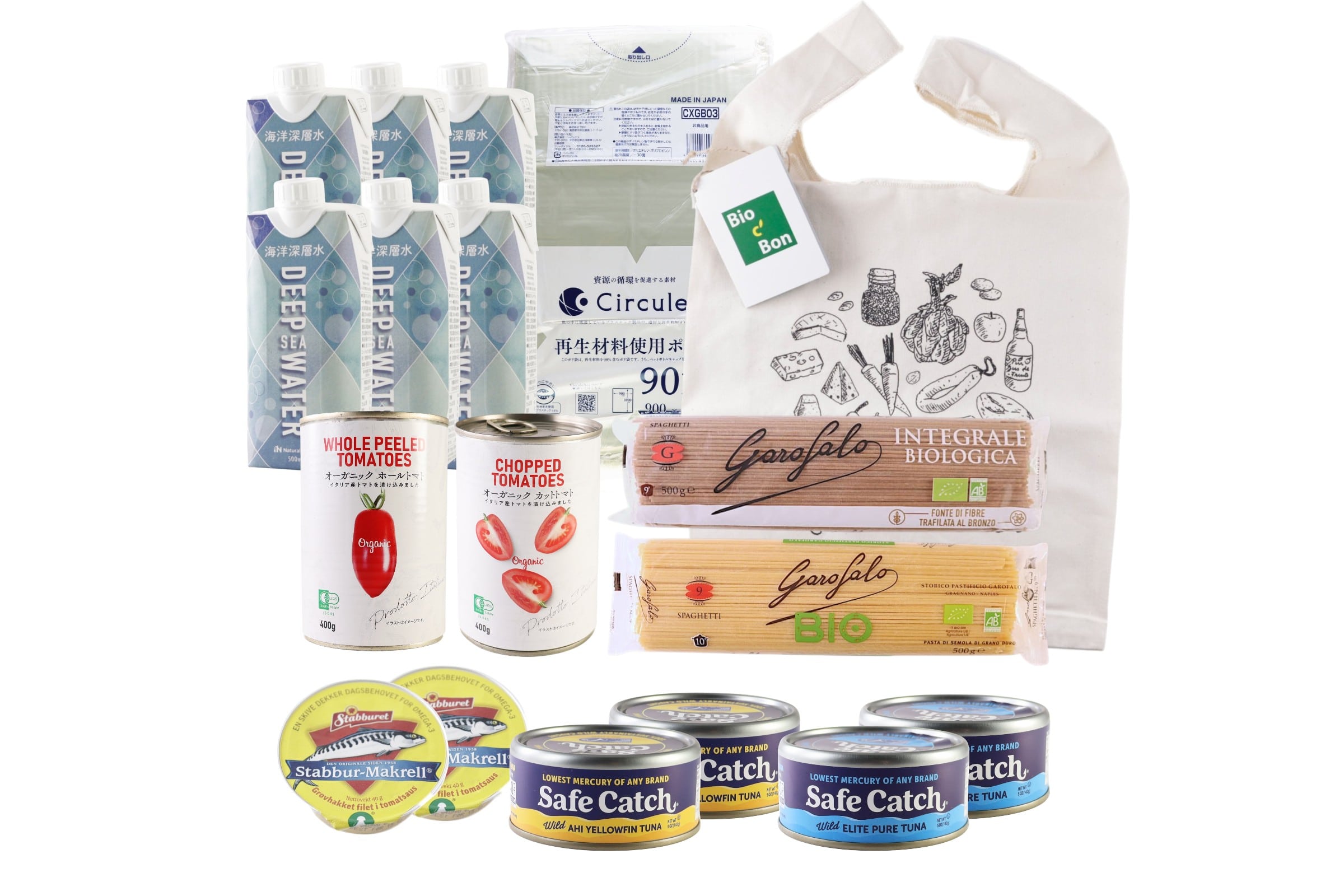 送料無料】パスタとトマトパック、缶詰、水がそろった備蓄セット