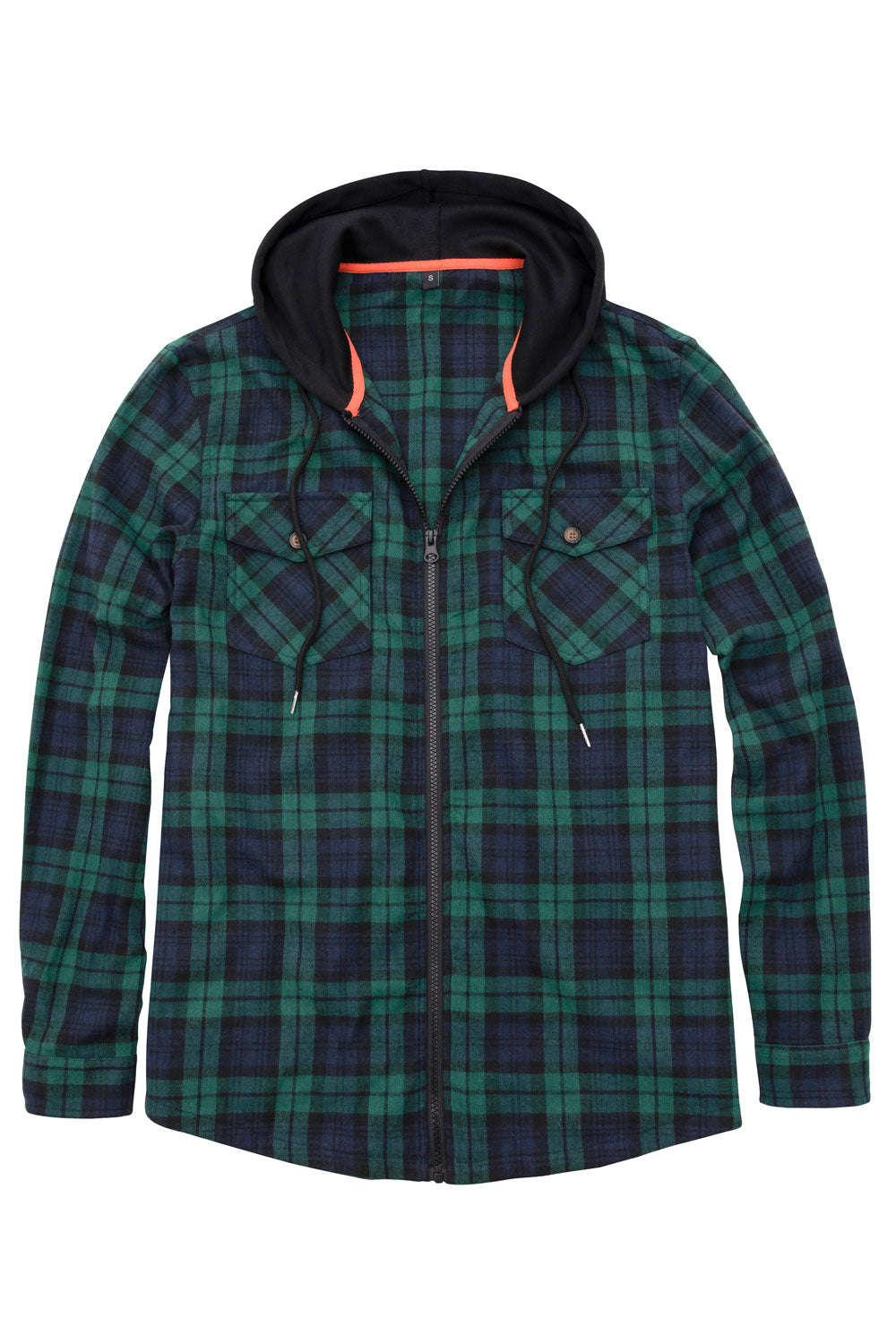 Men's Full Zip Up Flannel Hoodie – FlannelGo