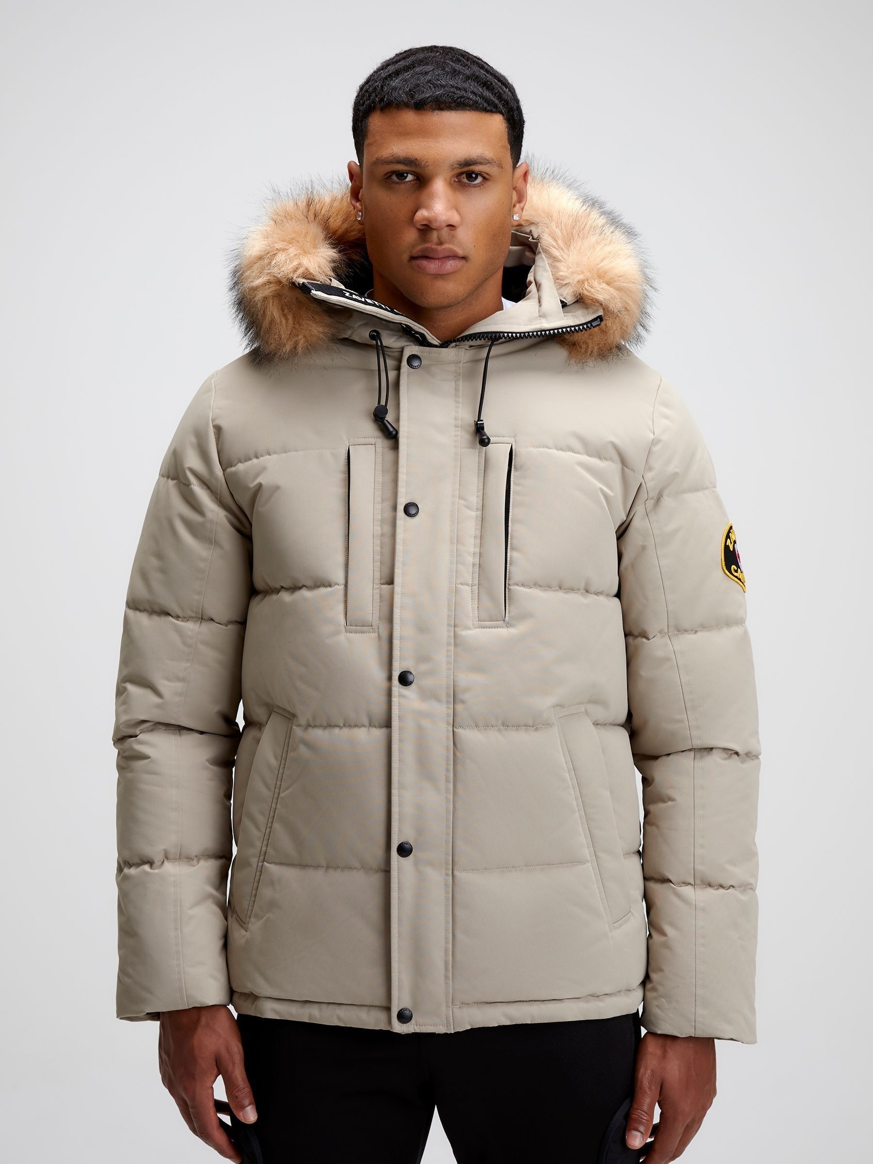 Buy Zavetti Canada Stone Oshawa 2.0 Puffer Parka Jacket With