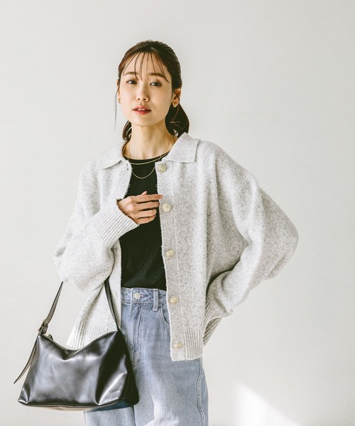 GLOBAL WORK（グローバルワーク） カーディガン ポロ衿ニット