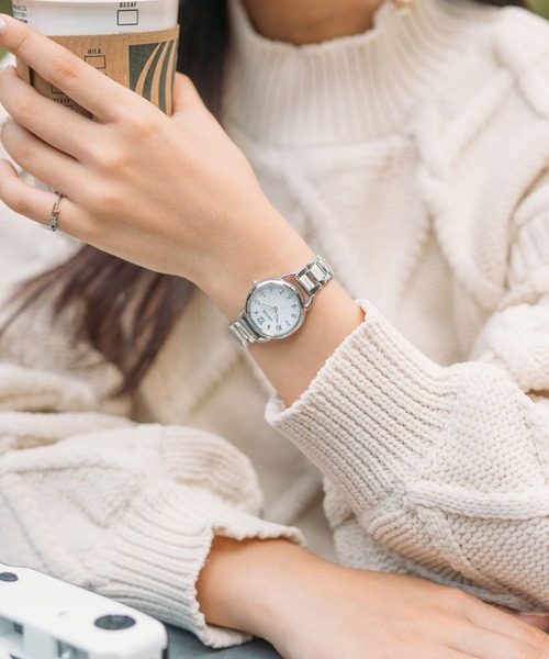 wicca（ウィッカ） 腕時計 ソーラーテック ベーシックモデル シルバー