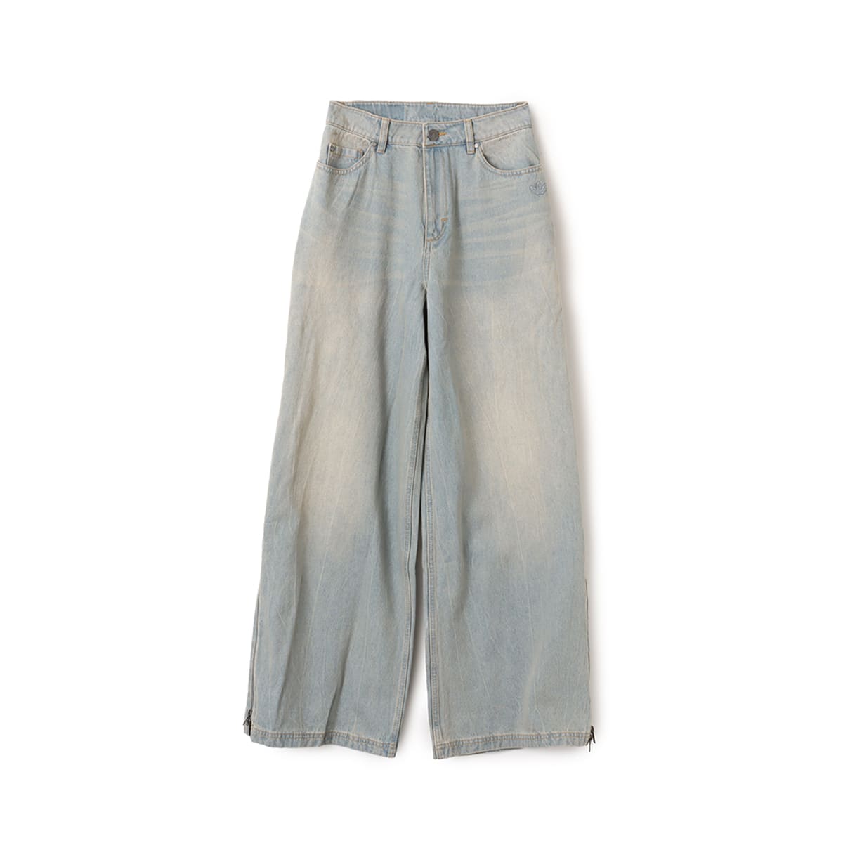 adidas DENIM ZIP PANT ライトデニム（アディダス デニム ジップ