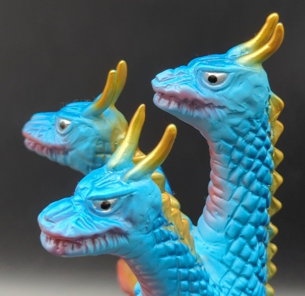 ブルマァクの怪獣シリーズ キングギドラ 復刻版 ブルー