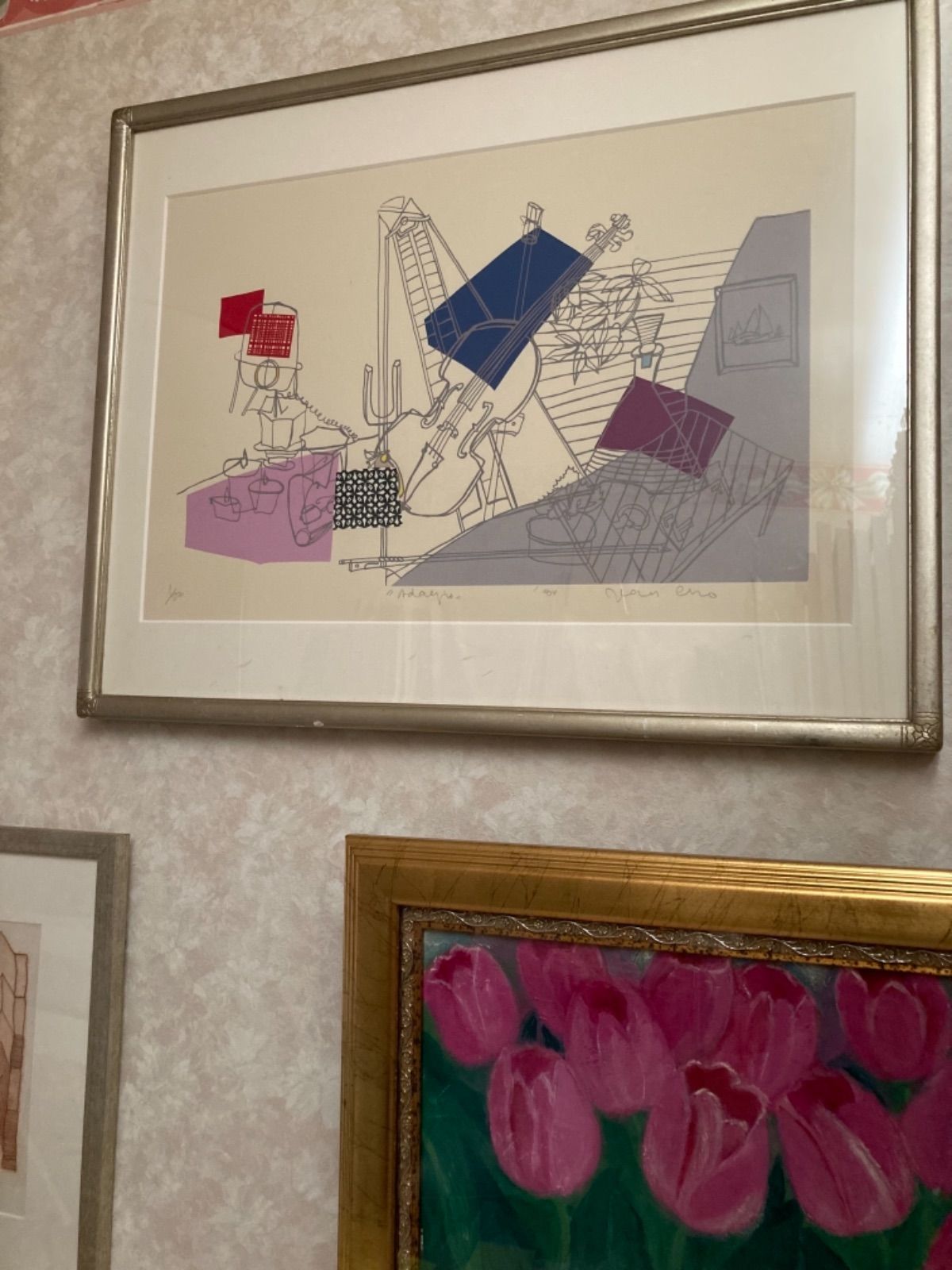 限定22枚 貴重 ジニー・キム シルクスクリーン コラージュ 版画 SC11