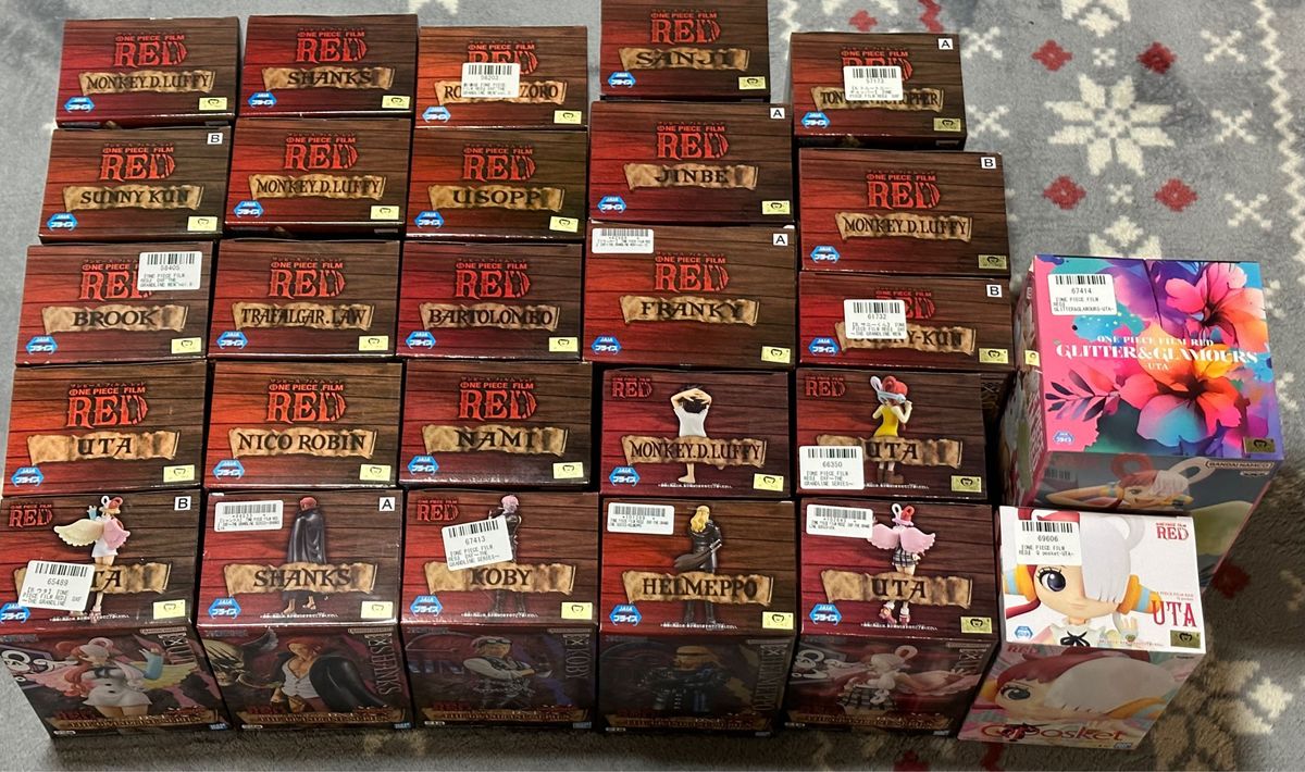 ワンピース FILM RED フィギュア GRANDLINEシリーズ フルコンプリート