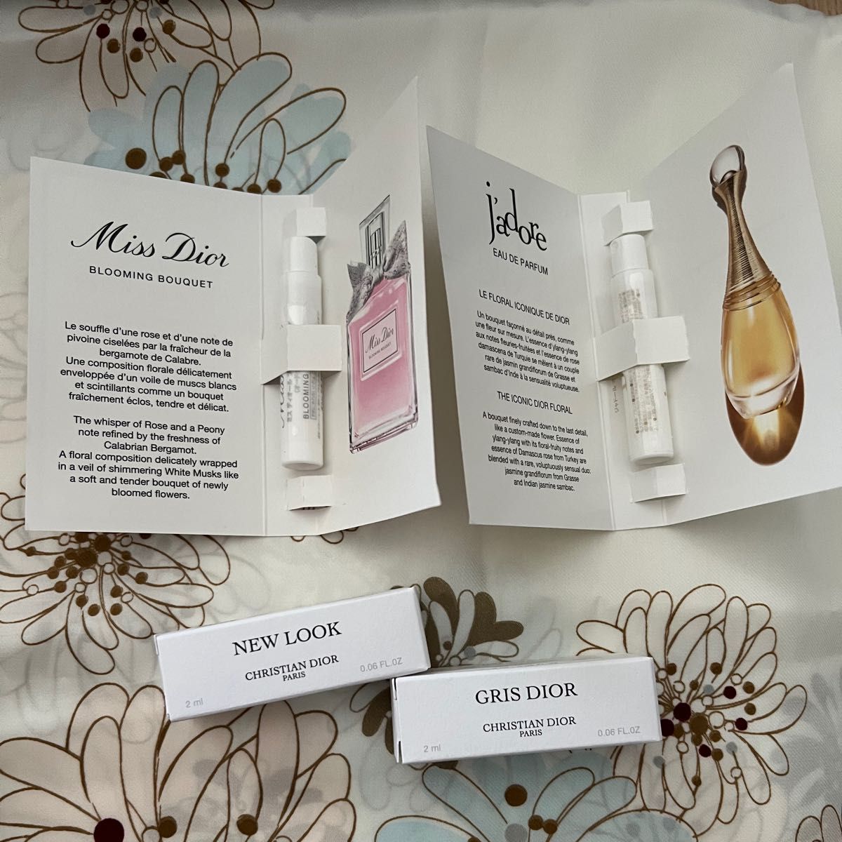 ディオール新品香水サンプルセット ミスディオール ジャドール ニュー