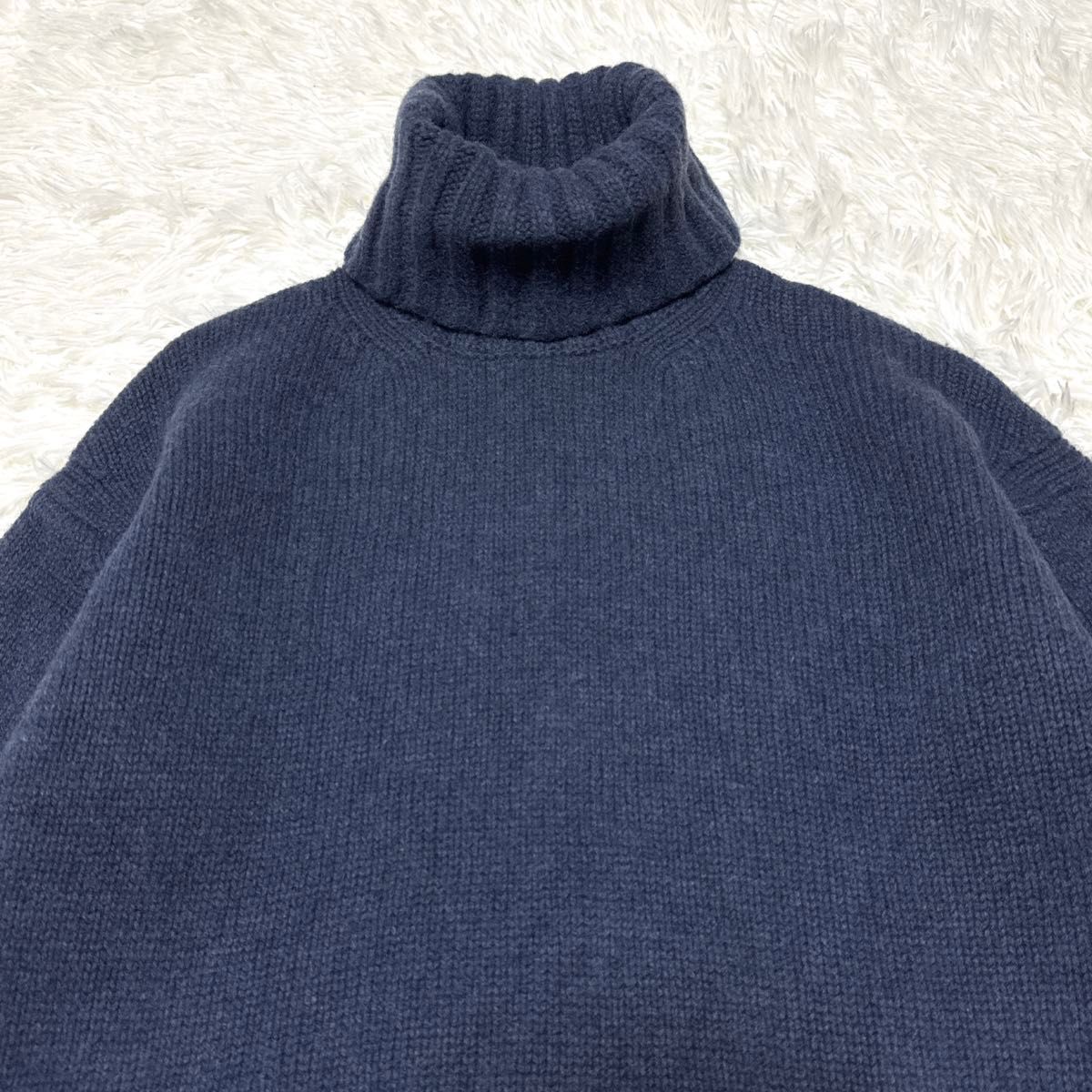 美品 ギャルリーヴィー ファインウールタートルネックニットプル