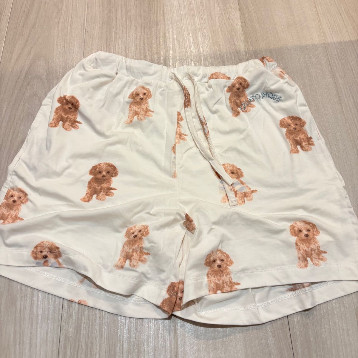 gelato pique ジェラピケ トイプードルワンポイントTシャツ＆総柄