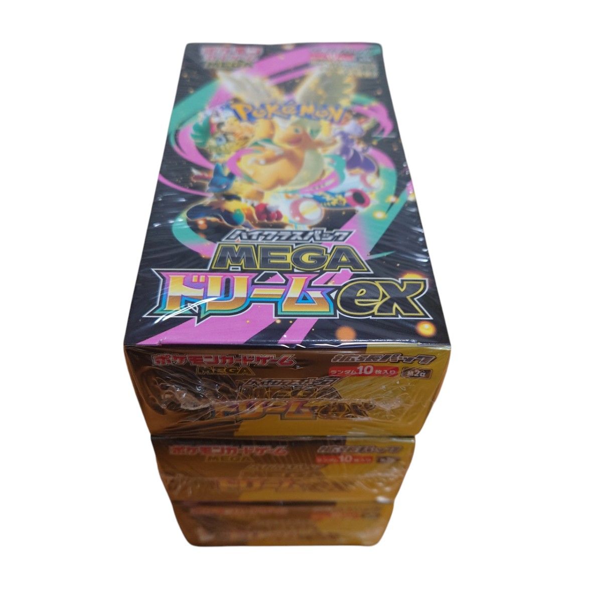 ポケモンカードゲーム MEGA メガドリームex シュリンク付き 3 box