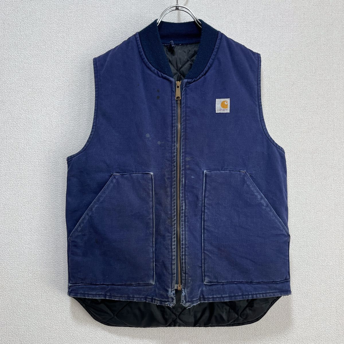 超スペシャル】80's Carhartt ダックベスト 胸タグ ネイビー M｜Yahoo