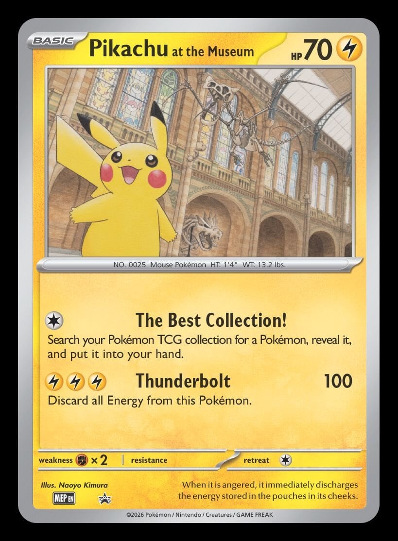 ポケモンカード ピカチュウ ロンドン自然博物館コラボ プロモ