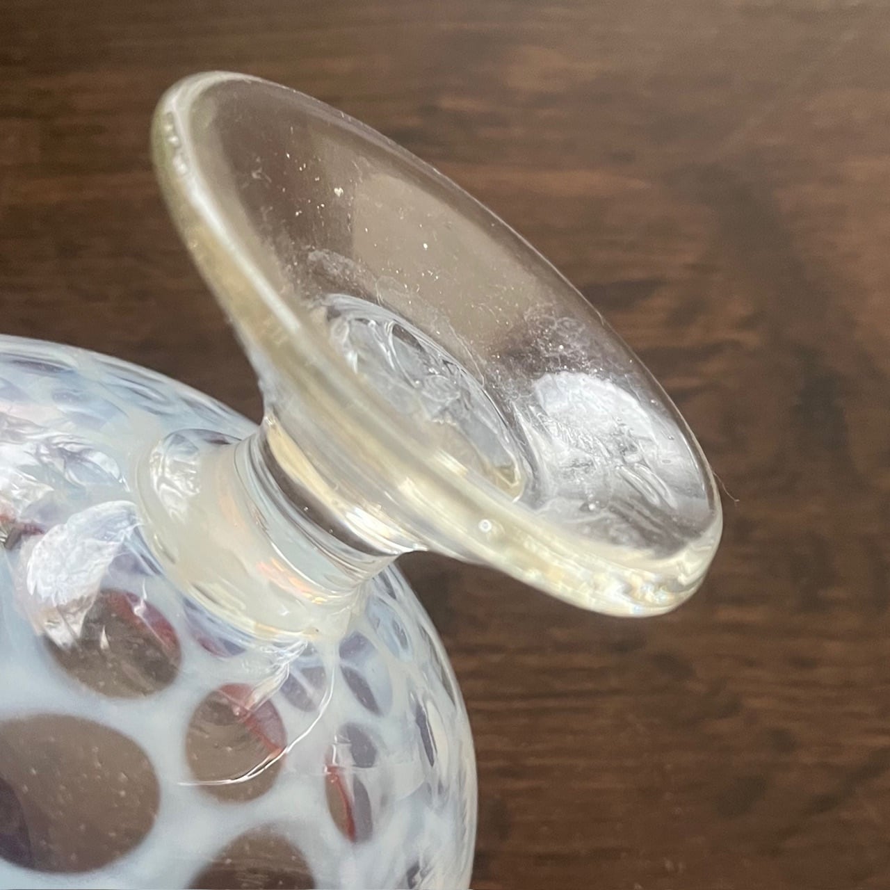 セット＞大正時代 水玉紋様 氷コップ 赤 ＋ クロスハート スプーン