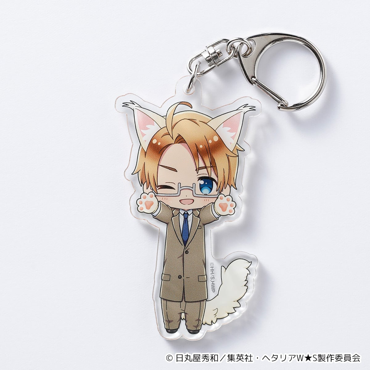 ヘタリアWorld☆Stars】のび猫アクリルキーホルダー（アメリカ
