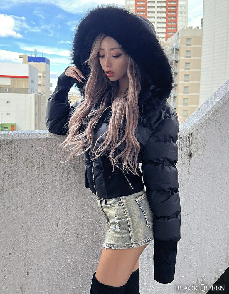 ボリュームファーショートダウン | レディースギャルファッション通販