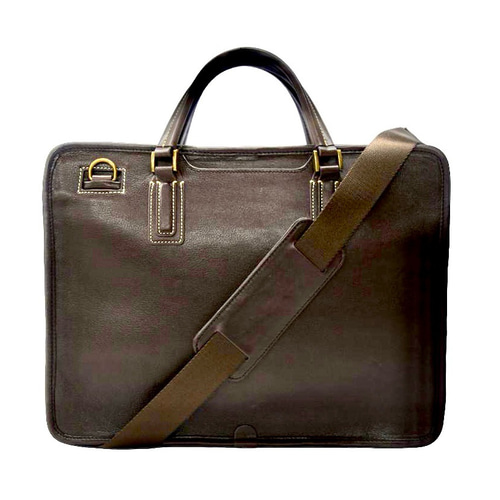 今だけ20％OFF②A本革2wayクラシック・ブリーフケース ダークブラウン