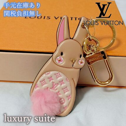 レア商品【ルイヴィトン】 キーリング ポルト クレ・LV バニー (Louis