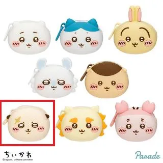 Fラッコ】ちいかわ おかおミニシリコンポーチ オンラインクレーン