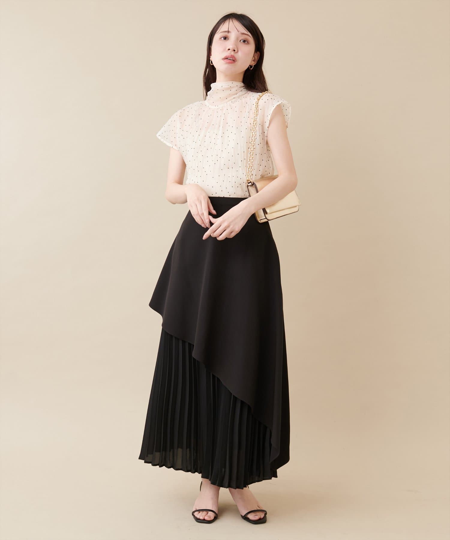 大人ナチュ】アシメプリーツスカート | natural couture(ナチュラル