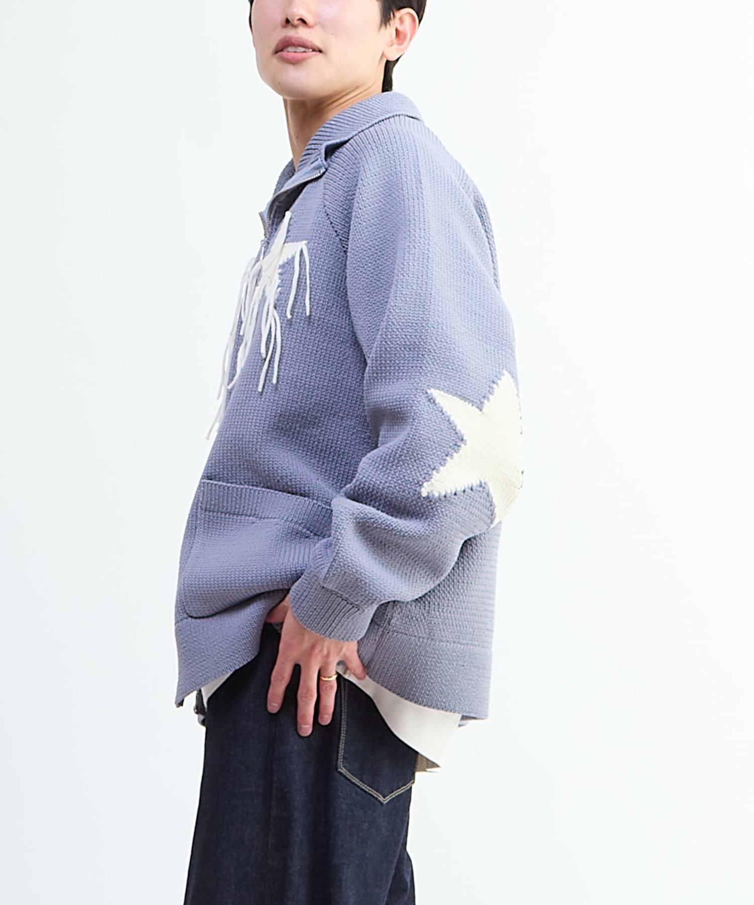 STAR☆ FRINGE COWICHAN CARDIGAN｜CONVERSE TOKYO (コンバース
