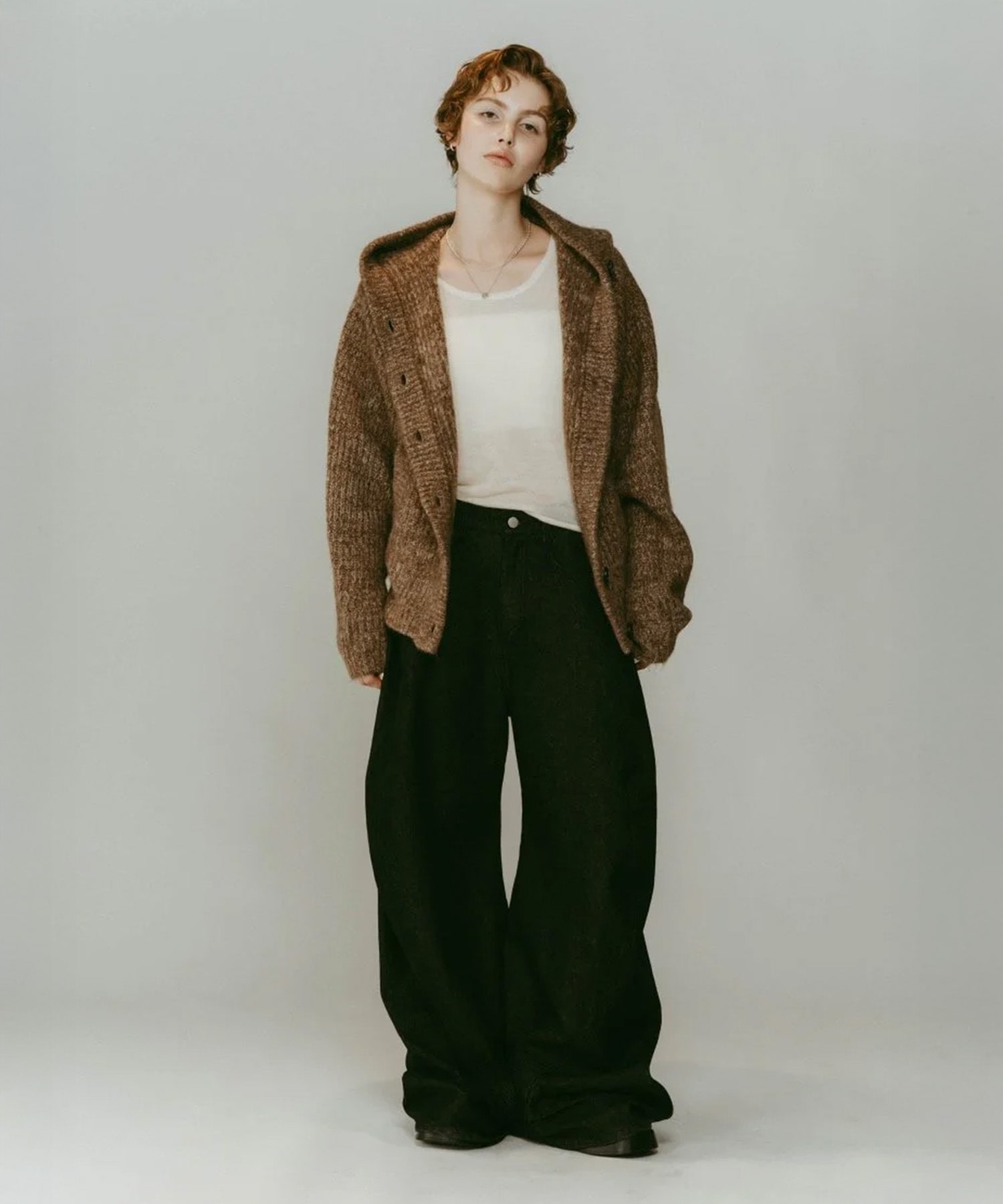 tuck design denim pants(XS BLACK): Knuth Marf: WOMENS｜CONZ ONLINE