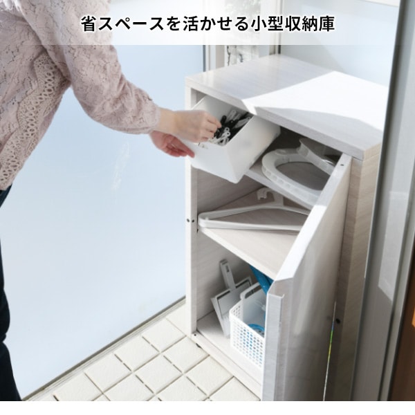 dショッピング |物置 屋外 小型 ベランダ バルコニー WKS476 ホワイト