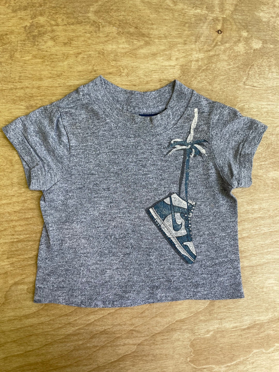 Nike Jordan Shirt 80s Dunk Vintage Hanging Sneakers Blue Tag Rare
