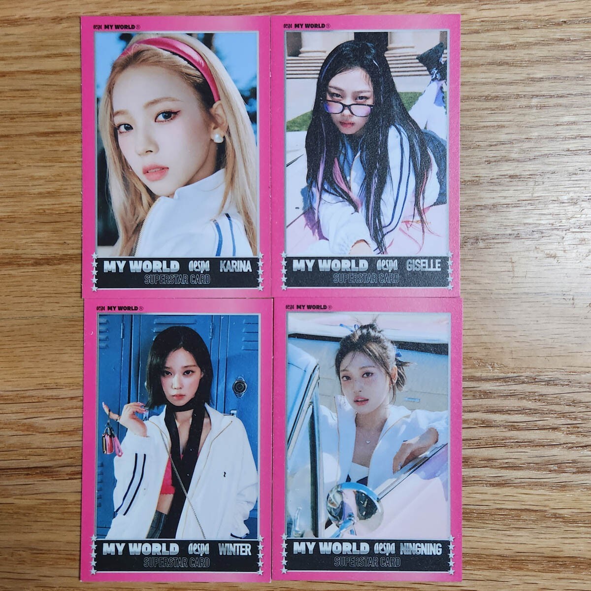 Trading Card Set Official Photocard Aespa 3rd Mini Album My World