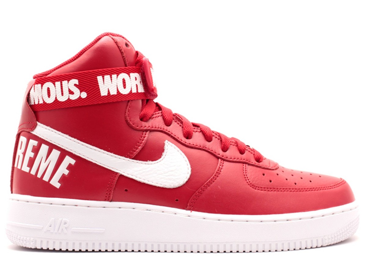 Nike Air Force 1 High Supreme World Famous Red Size 11, DS BRAND