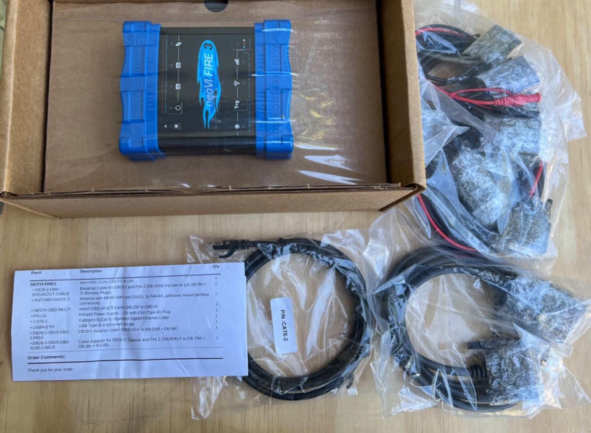 Intrepid NeoVI FIRE 3 Vehicle Interface & Data Logger 16x CAN FD