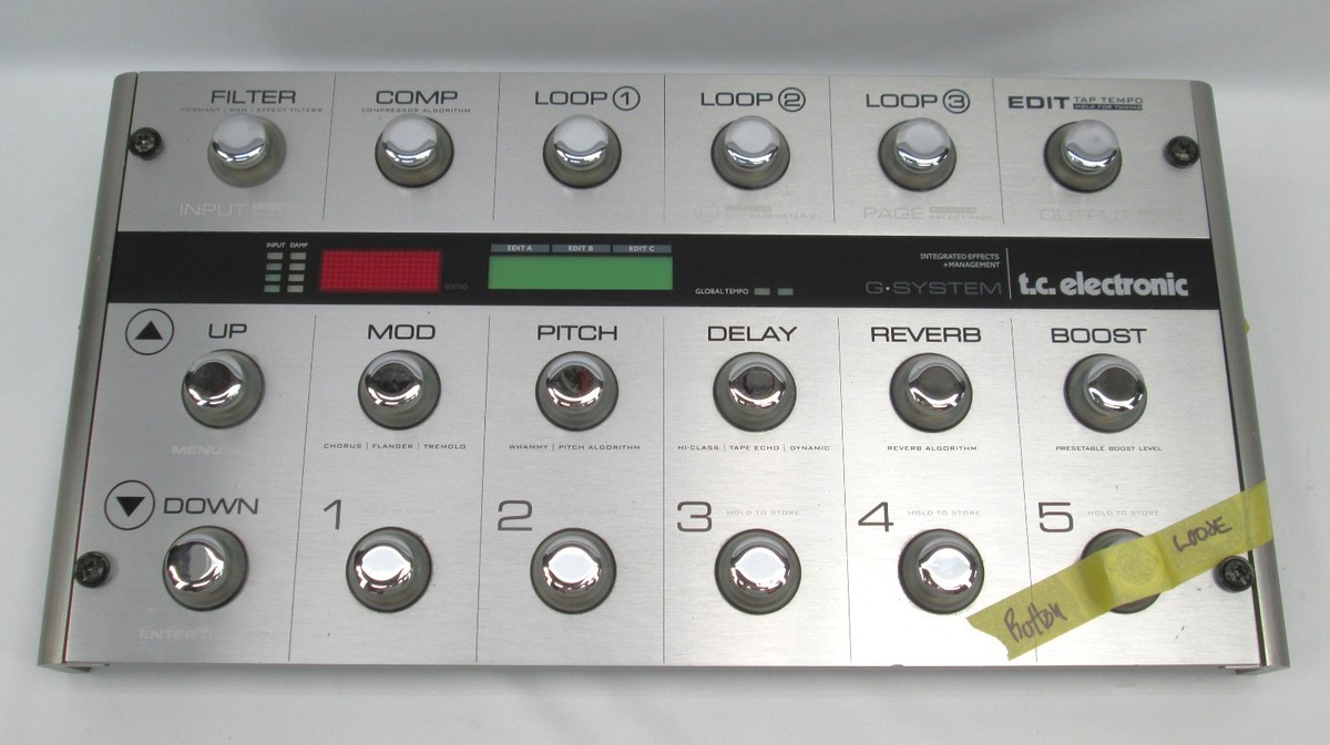 TC Electronic G-System GFX01 Multi-Effects Pedal Guitar Floor