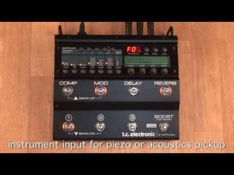 TC Electronic G-Natural Acoustic Guitar Processor - YouTube