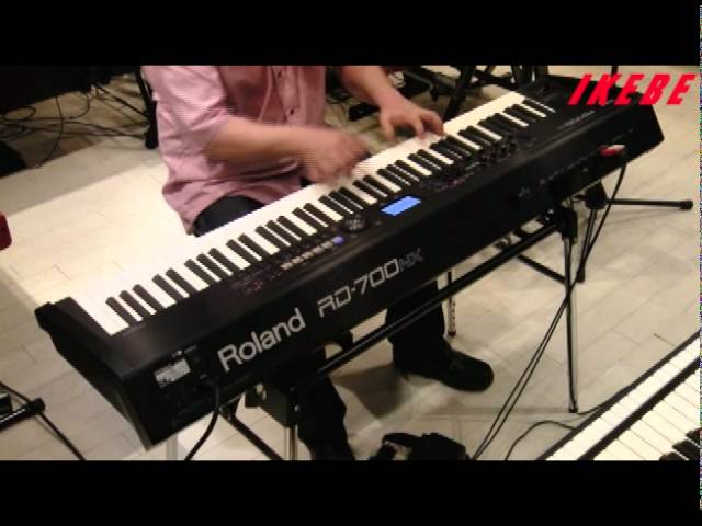 池部楽器店】 鍵盤堂 / Roland RD-700NX ［Mic Rec］ - YouTube