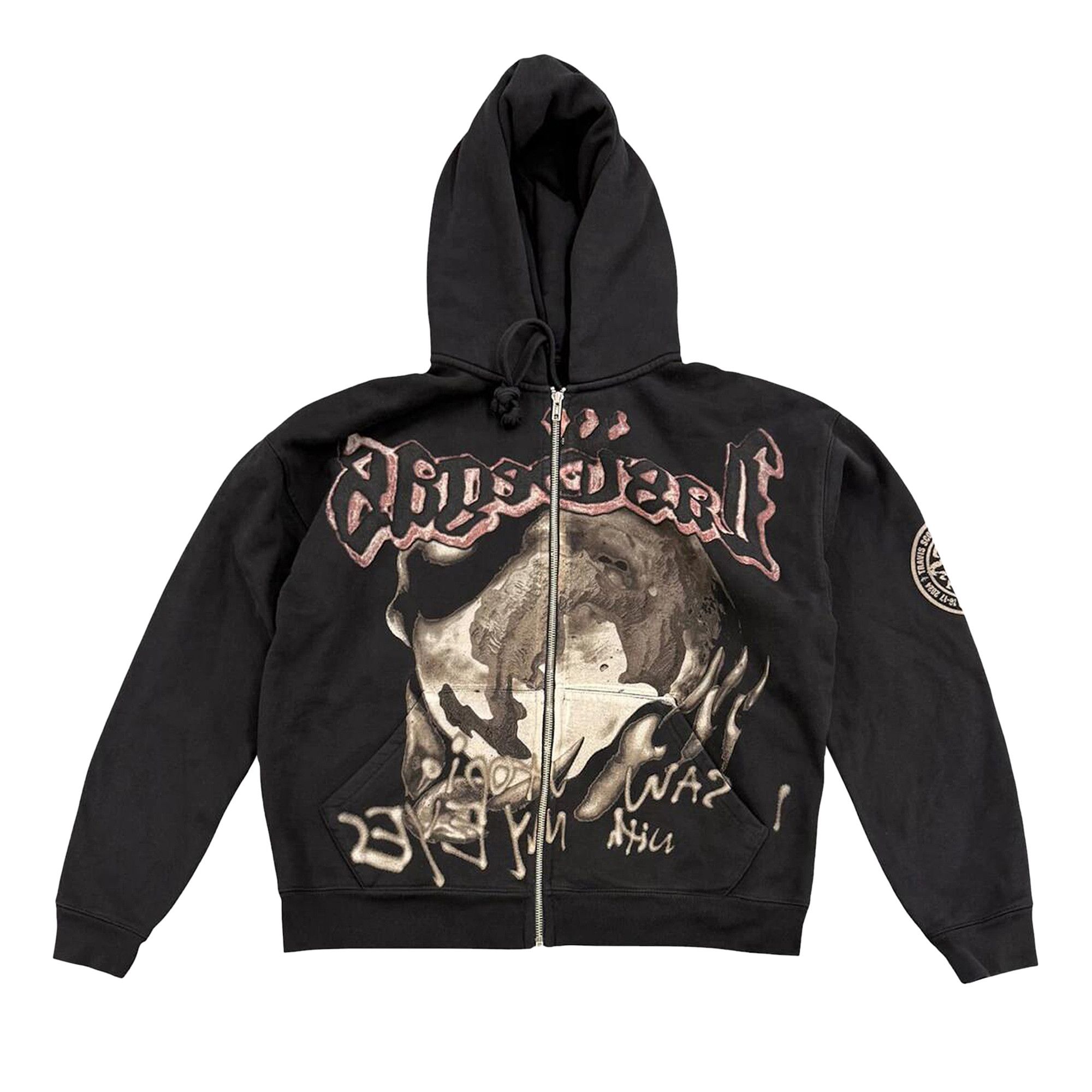 Buy Cactus Jack by Travis Scott Utopia My Eyes Zip Hoodie 'Black
