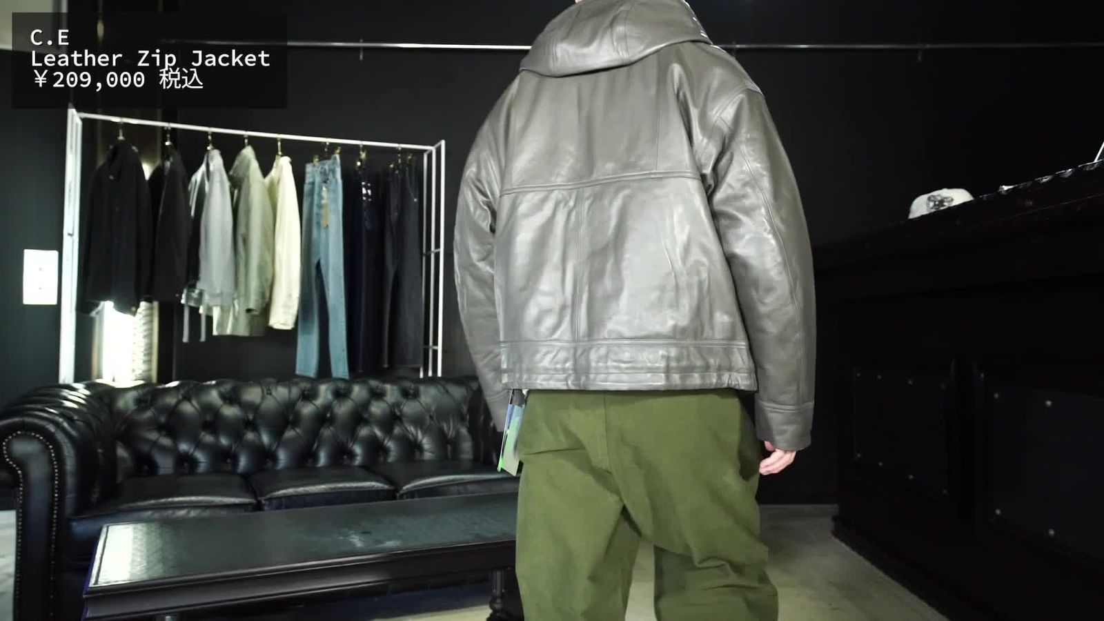 C.E - 【ラスト1点（XL）】Leather Zip Jacket | ALTERFATE