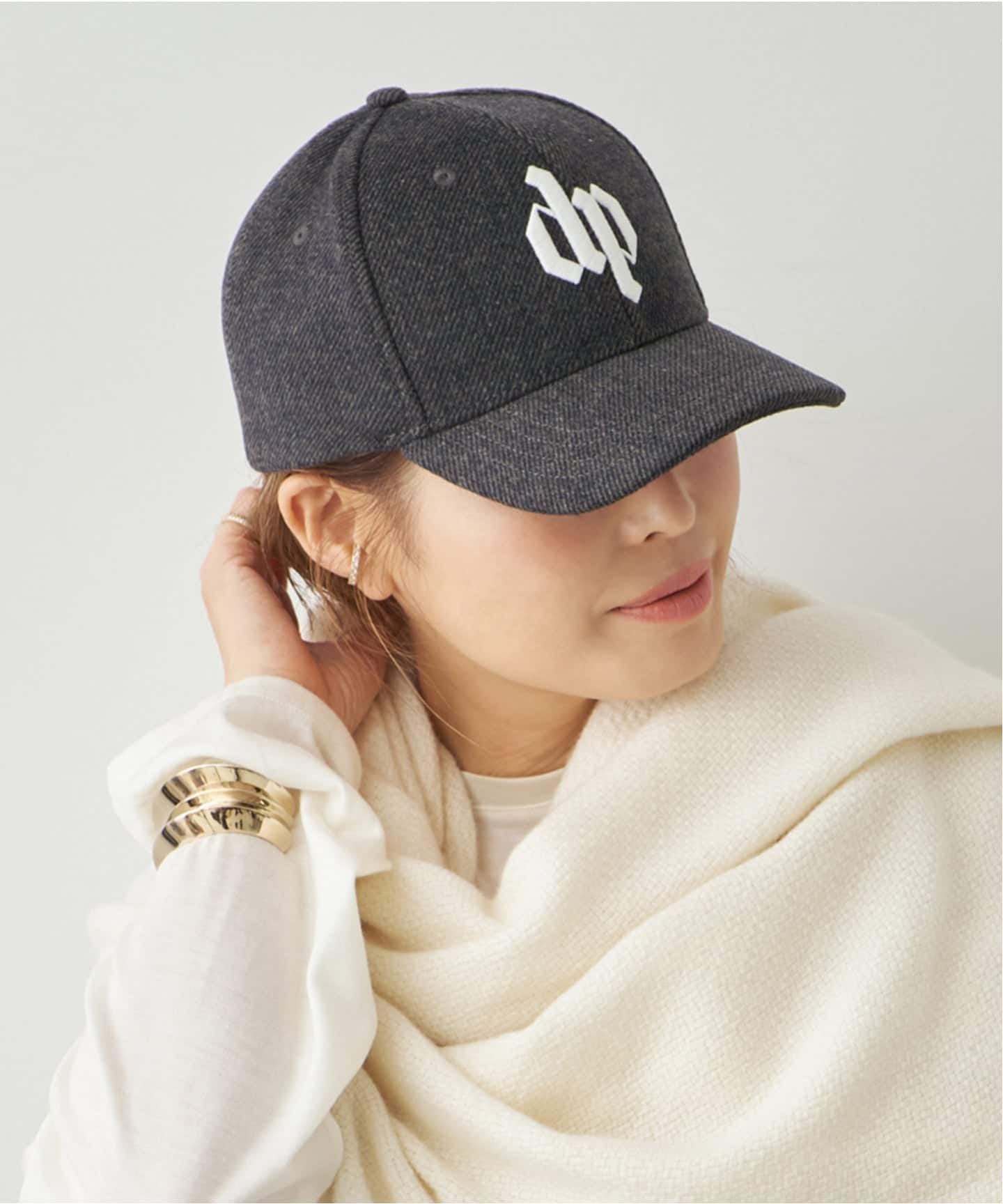 DARKPARK/ダークパーク】EMBROIDERED WOOL BASEBALL CAP（キャップ