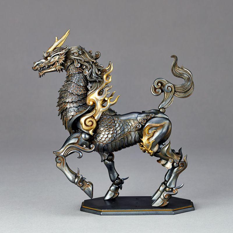 リボルテック 海洋堂 タケヤ式自在置物 麒麟 鉄錆地調版 : エッヂ