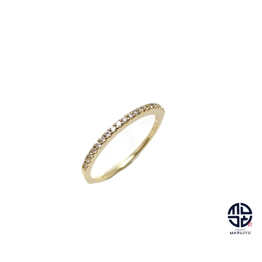 ete（エテ） K18 18金イエローゴールド ダイヤモンド ハーフエタニティ
