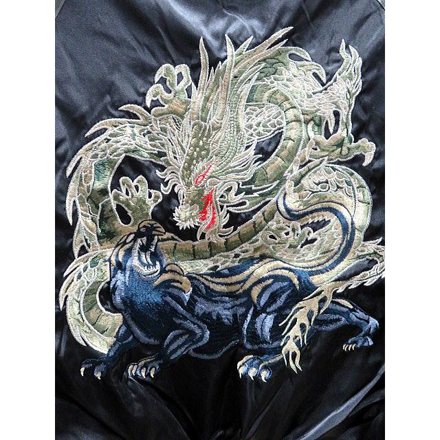 スカジャン 龍と黒豹刺繍 : takafuku1915 - 通販 - Yahoo!ショッピング